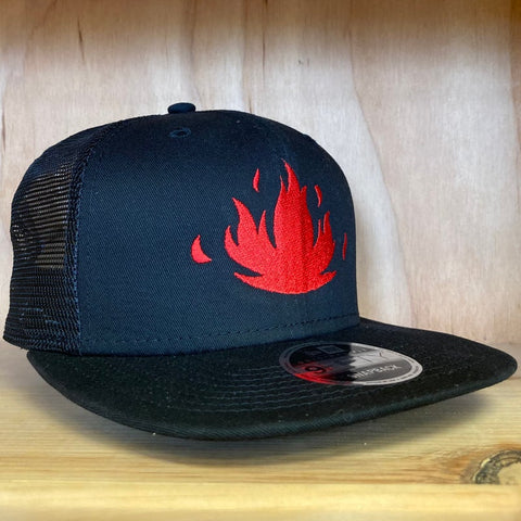 Trucker Hat Black Flame
